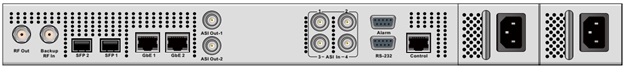 IP-QAM ��������� �� 32/16 TS � 4xASI-in/MUX/2xIP/2xSFP - DCH-5100TM PBI