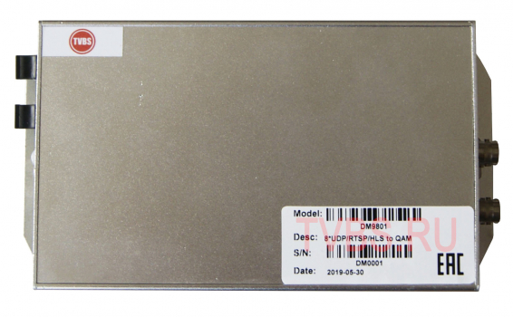 IPQAM ��������� 8*UDP/RTSP/HLS � 1*QAM DM9801 TVBS