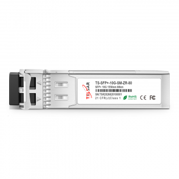 ������ ���������� SFP+ (10G), �� 80��, DDM, LC/LC - TS-SFP+-10G-SM-ZR-80 TELSAR