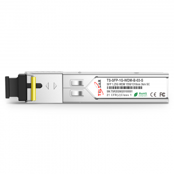 ������ ���������� SFP (1G) WDM 1550/1310��, �� 10��, TS-SFP-1G-WDM-B-10-S TELSAR 