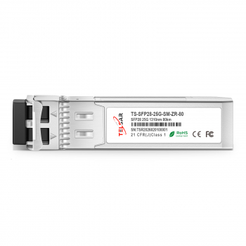 ������ ���������� SFP28 (25G), �� 80��, DDM, LC/LC - TS-SFP28-25G-SM-ZR-80 TELSAR