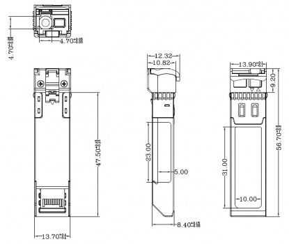 ������ ���������� SFP+ (10G) WDM ������������, �� 20��, DDM, LC - TS-SFP+-10G-I-WDM-B-20 TELSAR