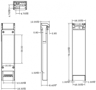������ ���������� XFP (10G) WDM, �� 20��, DDM, LC - TS-XFP-10G-WDM-B-20 TELSAR