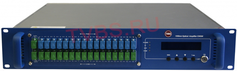 ���������� ��������� EDFA � 1 ������ � ������� 16*22 ��� � PON - EDFA1550HQ-36-WD TVBS