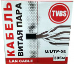 ������ ����� ���� TVBS U/UTP ���.5�, 4�2�0.51, ����������� CU, �������� PE ������ (305�)