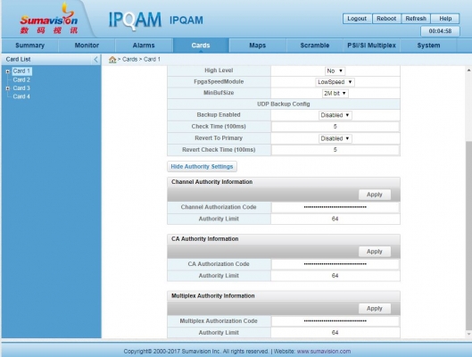 �������� �� 10 TS SCR ��� ����������� ���������� ����� IPQAM 3.0 Sumavision